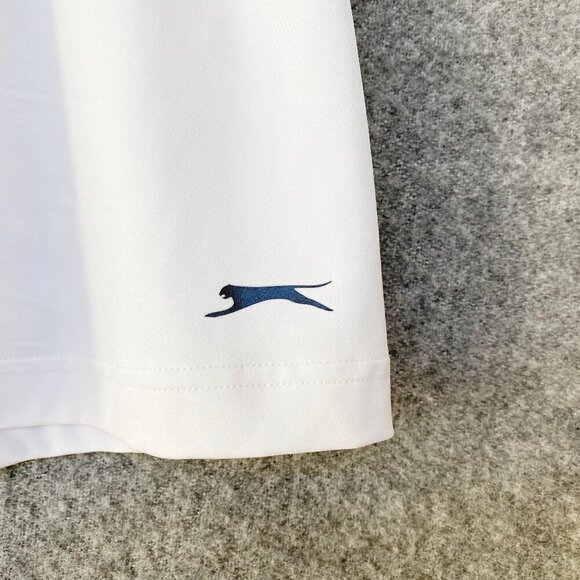 Slazenger Womens White Tennis Pickleball 14" Skort Size L Built-in Shorts Pocket - Picture 3 of 11